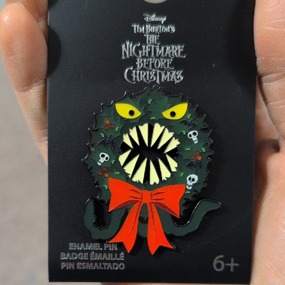 Loungefly Nightmare Before Christmas Jack Wreath Enamel Pin